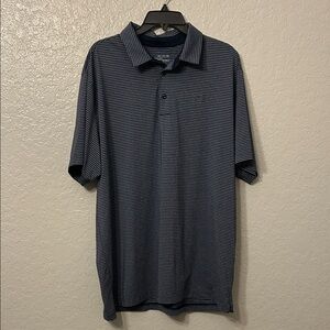 Under Armour Dark Blue Striped Polo Shirt